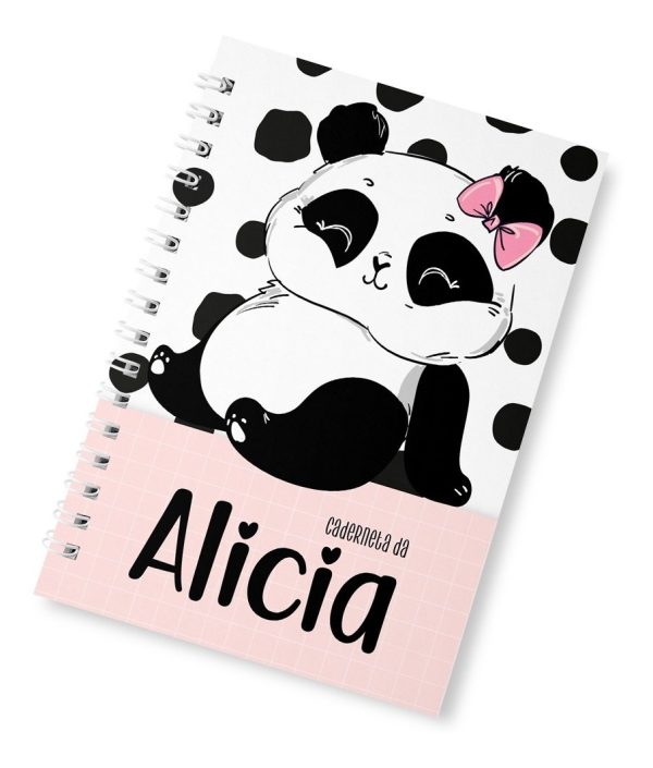 Caderneta De Vacinação Panda Personalizada Wire-o - Image 2