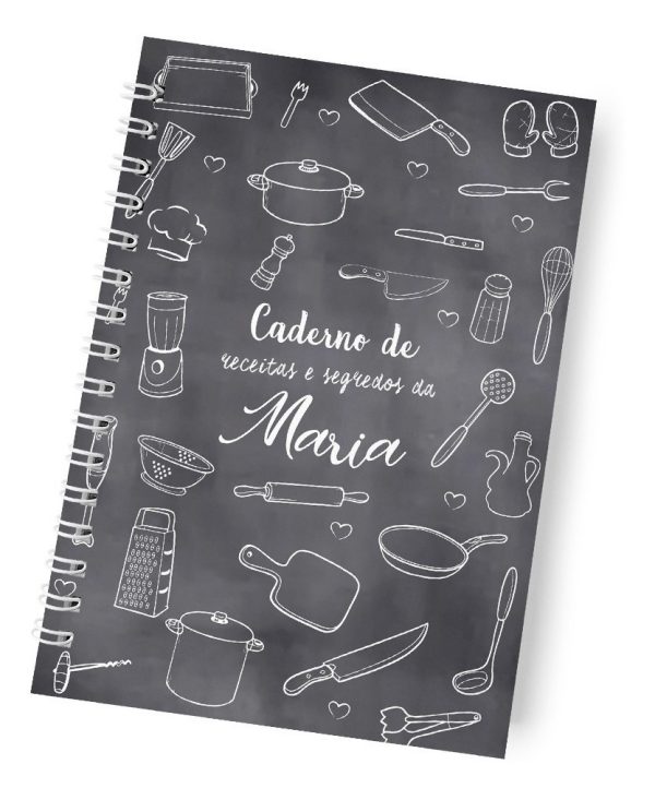 Caderno De Receitas Personalizado Capa Dura - Image 3