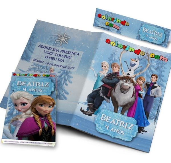 30 Kits Revistinhas Colorir + Giz De Cera Personalizados - Image 3