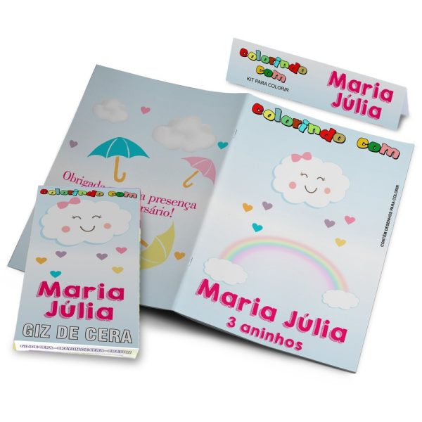 85 Kits Colorir + Revistinha Giz De Cera Personalizados - Image 2
