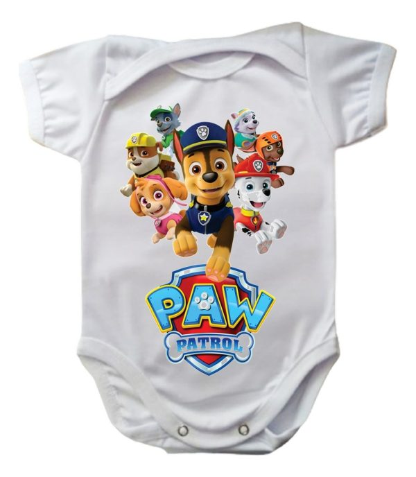 Body Bebê Patrulha Canina Cachorros