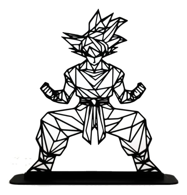 Decoração Goku Geométrico - (impressão 3d) Decoração - Image 2