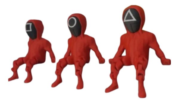 Trio Boneco Articulado Round 6 Serie - Squid Pals - Image 2