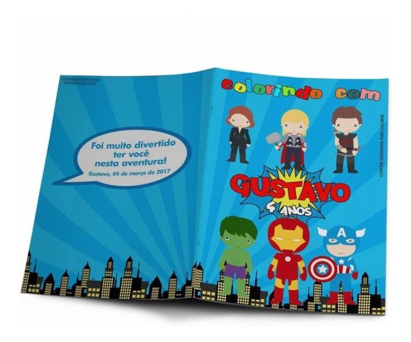 60 Kits Colorir Revistinhas E Giz De Cera Personalizados - Image 6