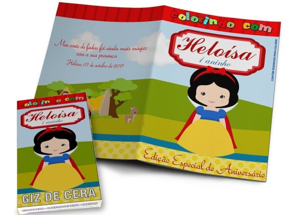 20 Kits Revistinha Colorir 15x20 Com Giz De Cera Promoção - Image 3