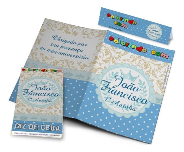 50 Kits Colorir E Giz De Cera Personalizados - Image 4