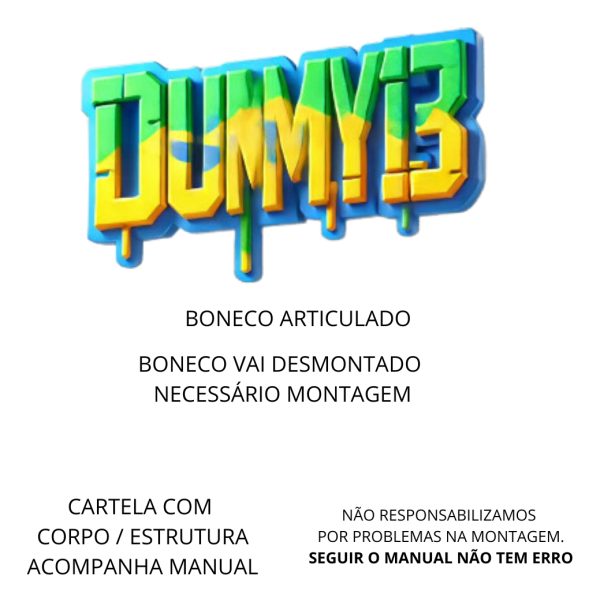 Boneco Dummy 13 - Deedpool - Multi Articulado + Brinde - Image 4