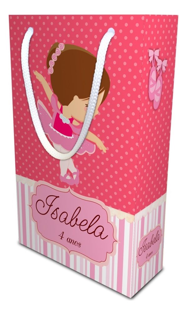 Sacolinha Personalizada Grande Kit Com 50 12 X 20 Cm - Image 5