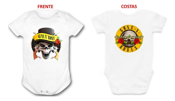 Body Bebe Guns N Roses Banda Hard Rock Música Caveira - Image 3