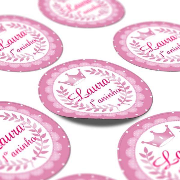 Kit Com 100 Adesivo Personalizado Lembrancinha Promoção - Image 2