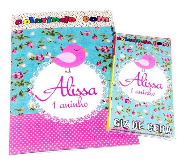 30 Kits De Colorir Revistinhas + Giz Circo Personalizada - Image 5