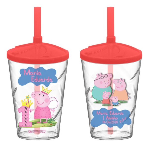 30 Copo Twister Personalizado Peppa Pig A531 0208 - Image 7