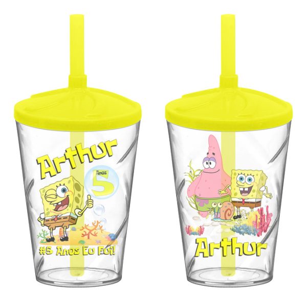 30 Copo Twister Personalizado Bob Esponja A534 0024
