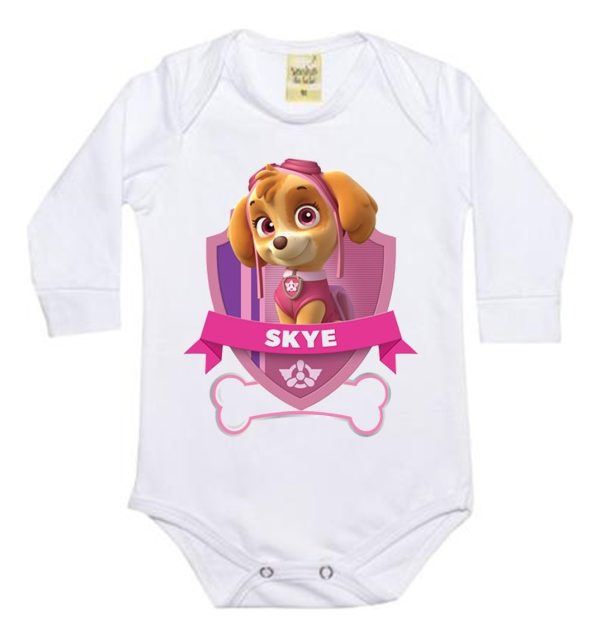 Body Bebe Patrulha Canina Cachorros Filhotes Manga Longa - Image 6