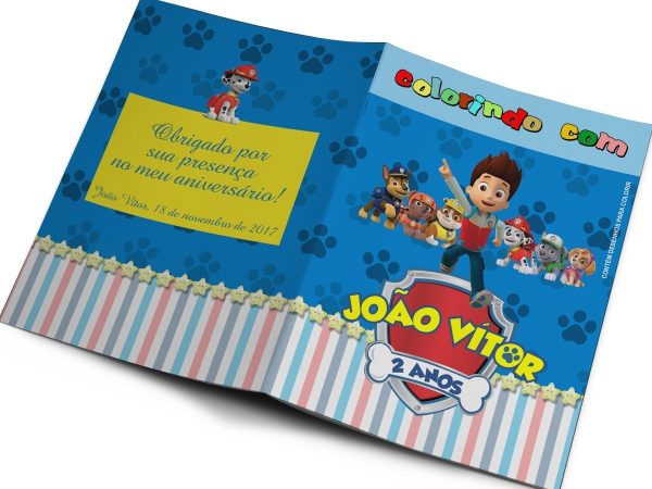 30 Kits Colorir Revistinhas E Giz Patrulha Canina