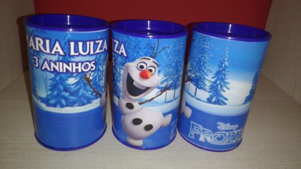 20 Cofres Cofrinhos Personalizados Frozen Olaf Ana Elsa - Image 2
