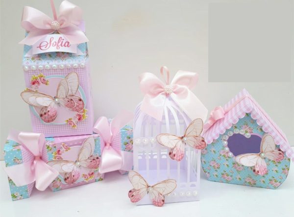 Kit Caixas Personalizados Jardim De Borboletas 4m Alt - Image 2