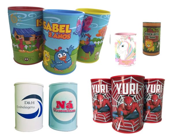 25 Cofrinho Personalizado Vingadores Ou Outros Temas