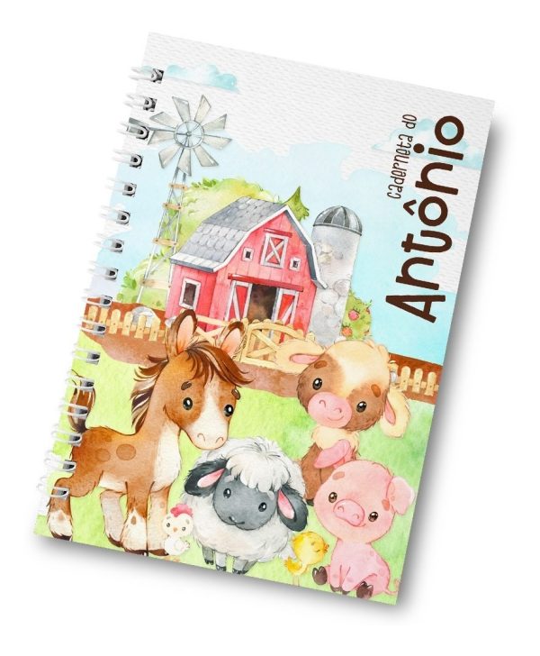 Caderneta De Vacinação Fazendinha Personalizada Capa Dura