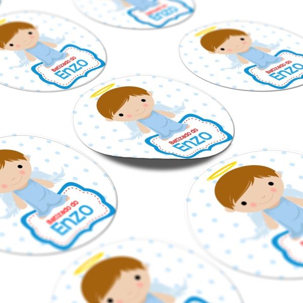 Kit Com 100 Adesivo Personalizado Lembrancinha Promoção