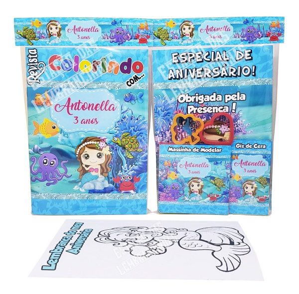 70 Livros Colorir Pintar Giz De Cera Massa Molde Aniversário - Image 2