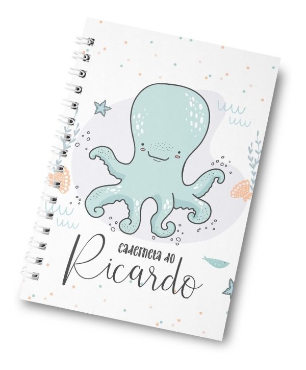 Caderneta De Vacinação Fundo Do Mar Personalizada 15x20 - Image 3