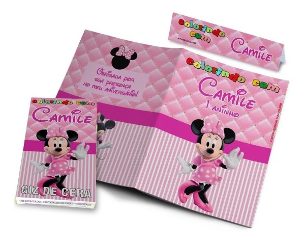 45 Kits Colorir Revistinhas + Giz De Cera Personalizados - Image 2