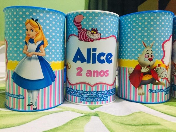 Cofrinho Personalizado Alice No País Das Maravilhas 20 Uni - Image 2
