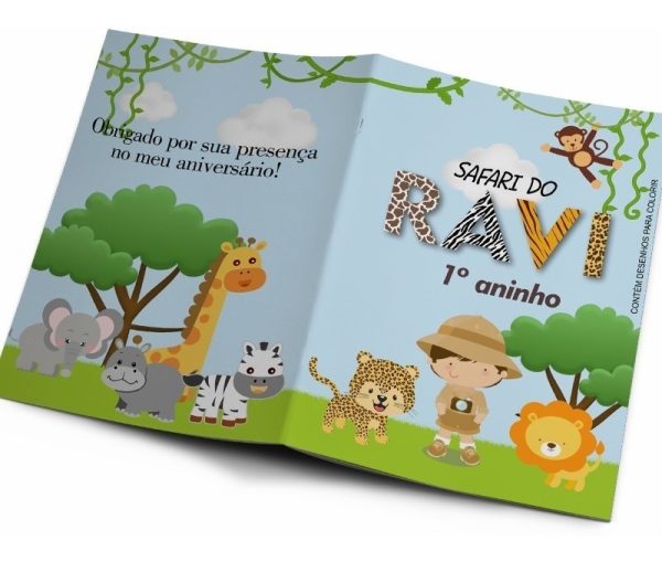60 Kits Revistinha Colorir Com Giz Personalizados Grande - Image 4