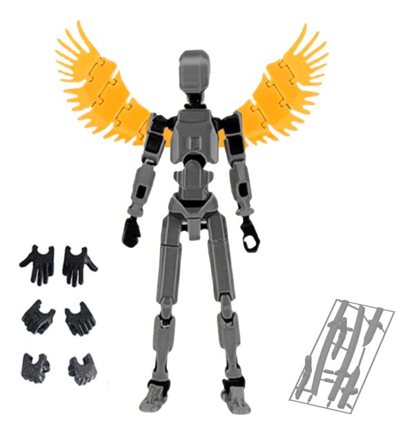 Boneco Dummy 13 - Multi Articulado + Asas Douradas