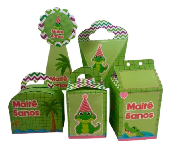 Kit 30 Cxs Personalizadas - Jacaré Parabéns - Image 3