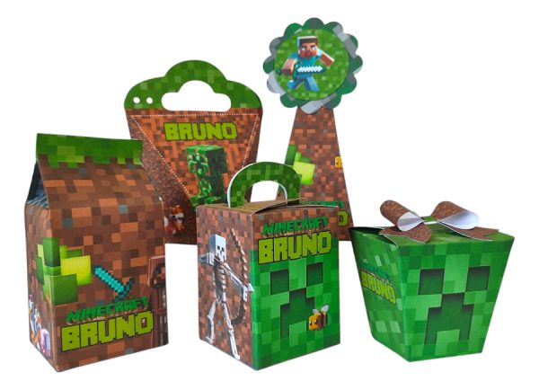 Kit 30 Cxs Personalizadas - Minecraft Exclusivo - Image 2